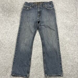 Axist Jeans Mens 33x32 Blue Medium Wash Straight Leg 5 Pocket Denim Pants